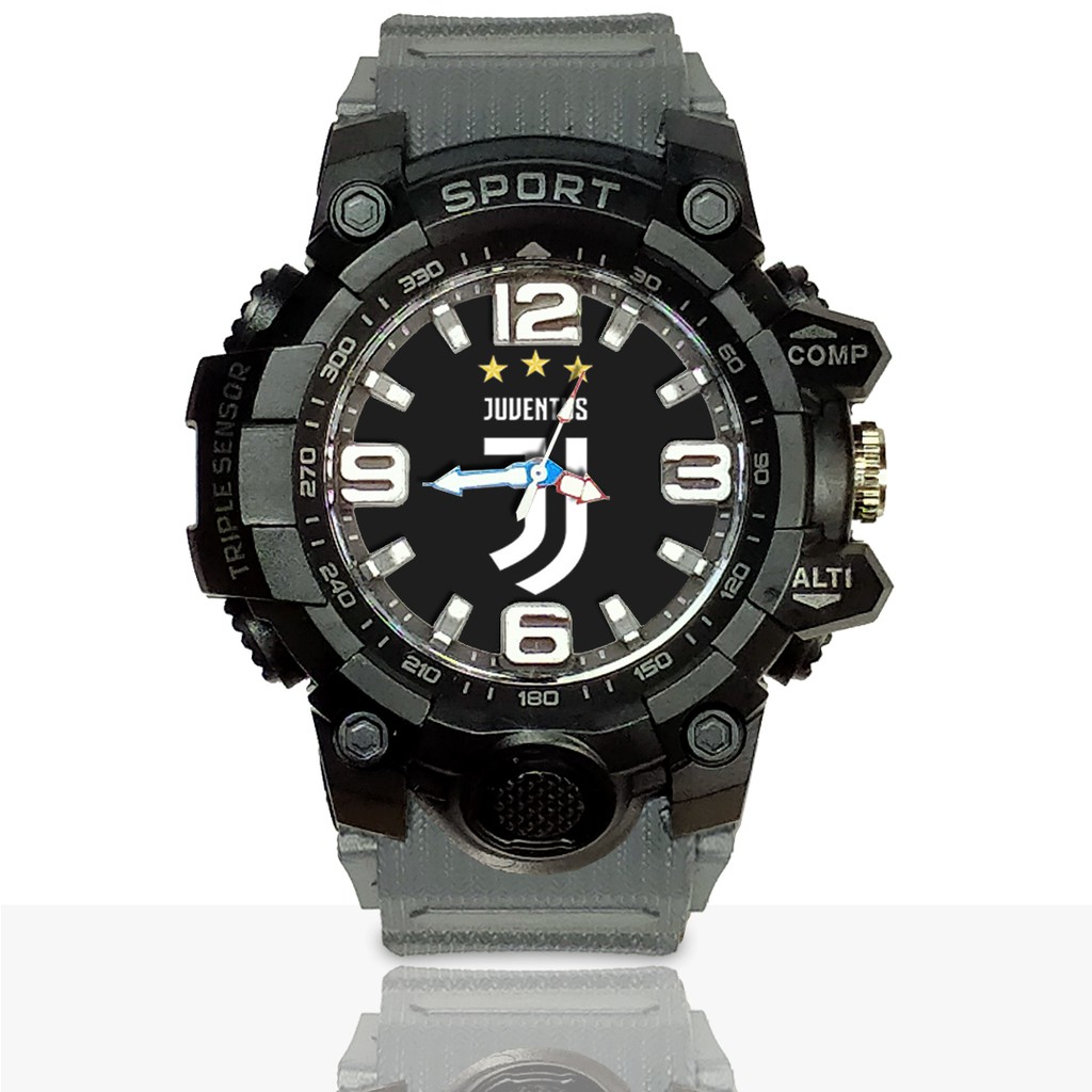 Jam Tangan Custom JUVENTUS Ruber- Water Resistant