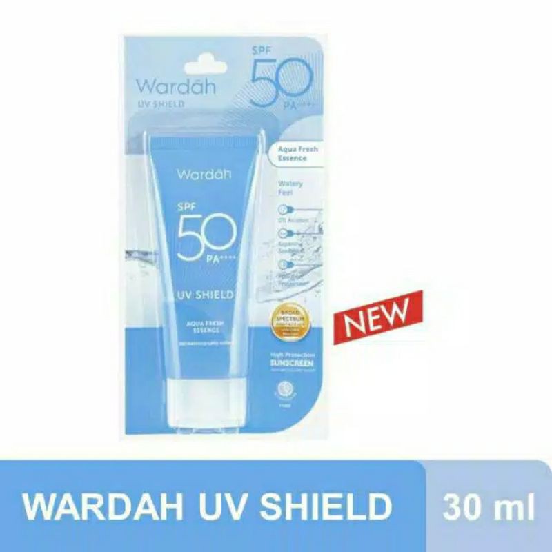 Wardah UV shield aqua fresh essence SPF 50 / Sunblock wardah / sunscreen wardah