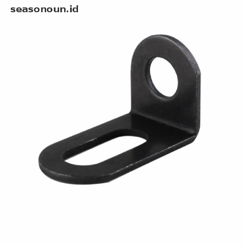 10 Pcs Bracket Sudut Kanan Bentuk L Bahan Metal Warna Hitam