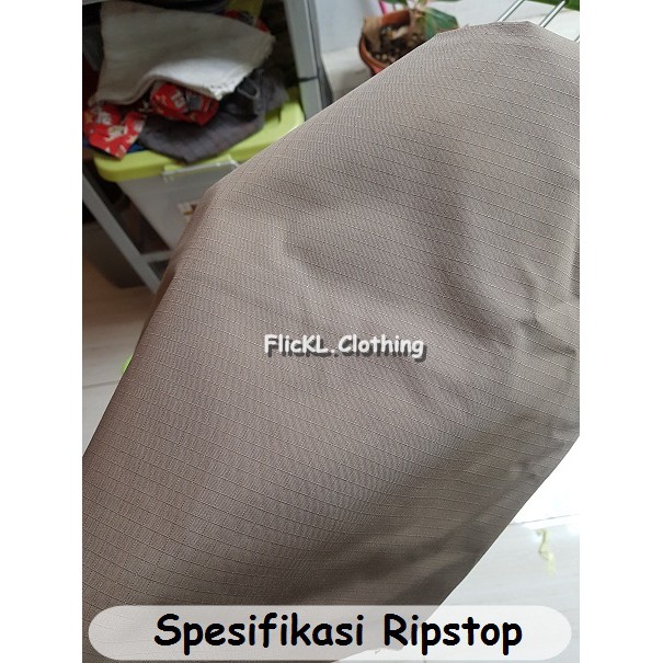 Bahan Kain Ripstop TR Katun Polos Army Celana Baju Event Kemeja Seragam Jaket Rollan