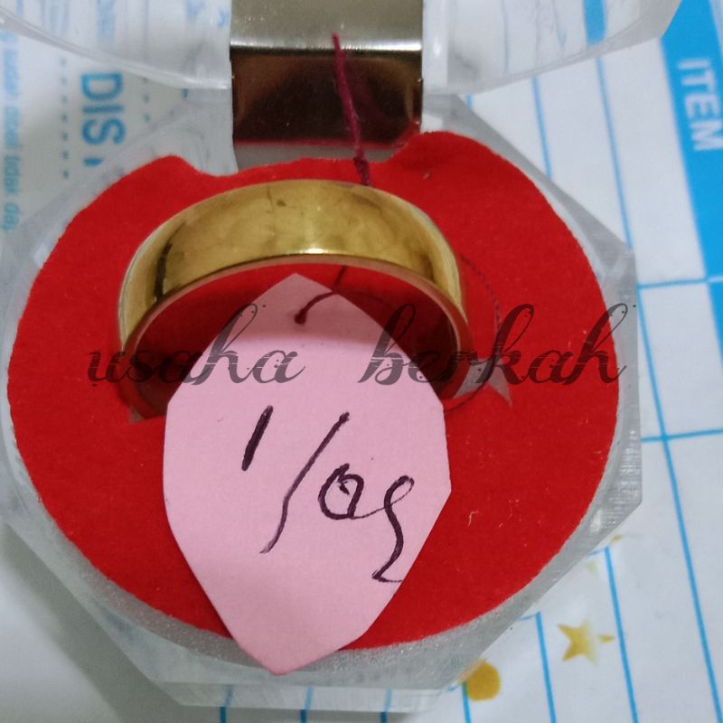 cincin polos berlapis emas 24k asli titanium tidak luntur dan tahan lama