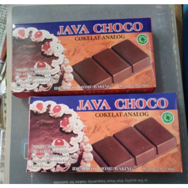 

COKELAT BATANG JAVA CHOCO 250 GR / COKLAT ANALOG COMPOUND