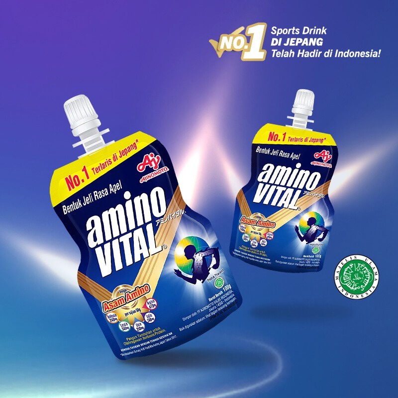 AminoVITAL Sport GEL Jelly Stamina Energy GU Lari Sepeda Olahraga amino vital