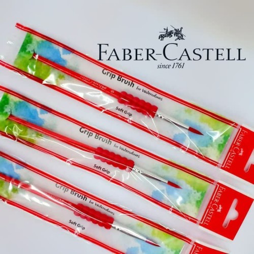 

GRIP BRUSH FOR WATERCOLOR FABER CASTELL | KUAS RUNCING UNTUK CAT AIR | 1 PCS