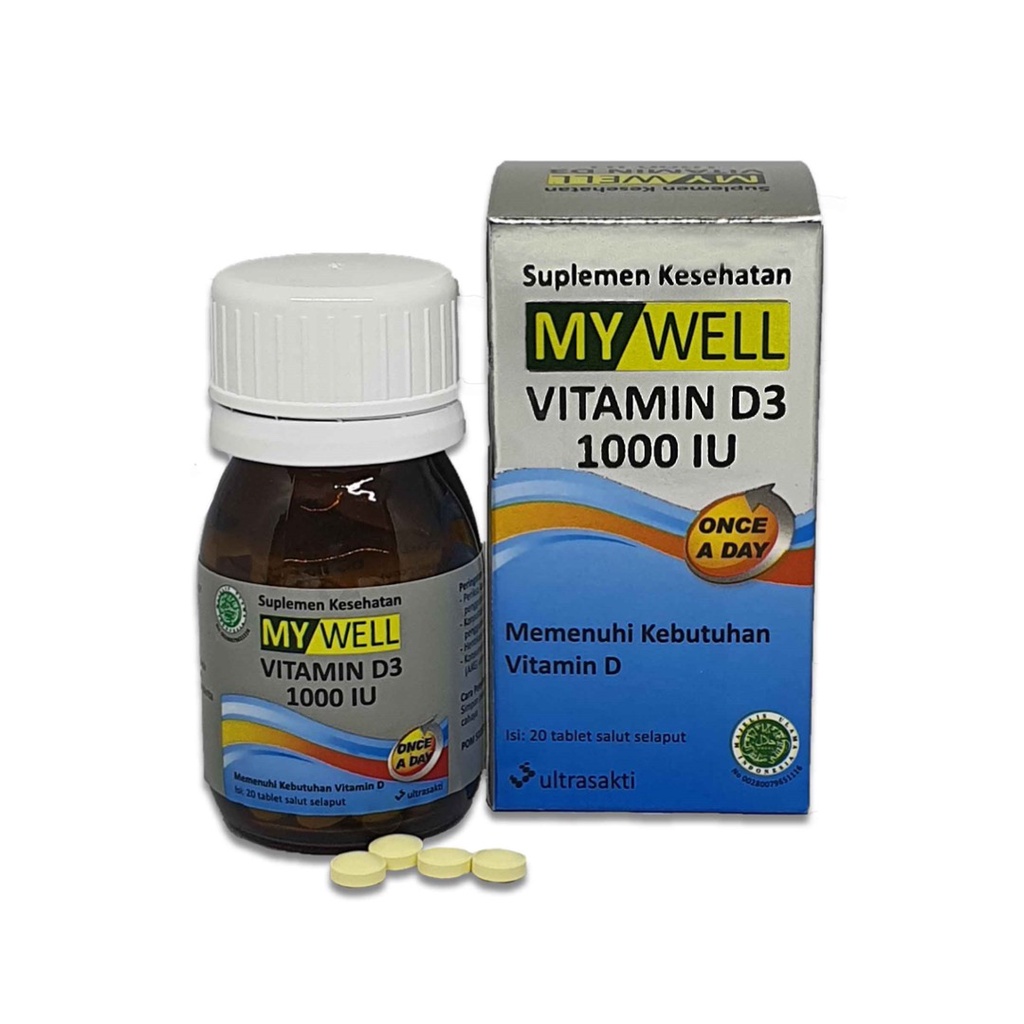 MYWELL VITAMIN D3 1000IU