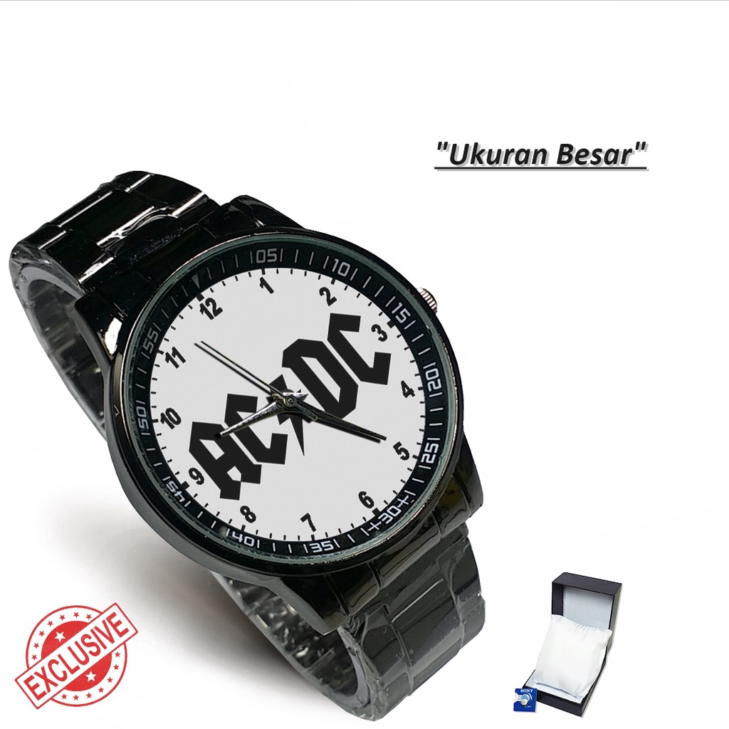 Jam Tangan Rantai Couple AC/DC BAND - 1 (Awesome)