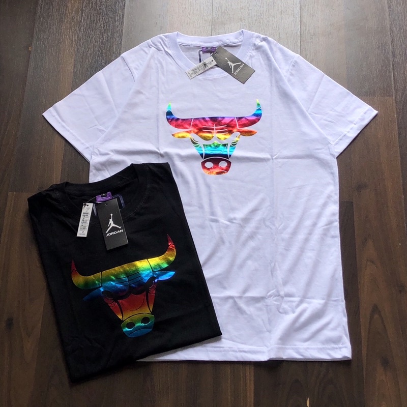 BAJU BULLS | KAOS BULLS LOGO RAINBOW FULLTAG ~ BISA COD BAYAR DI TEMPAT