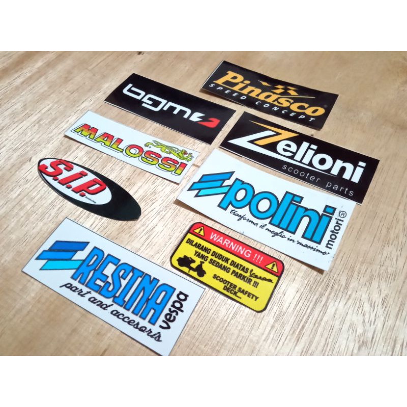 stiker Vespa set bahan anti luntur kualitas bagus