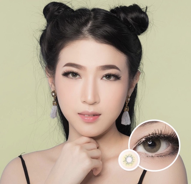 Bena yellow gray blue softlens korea