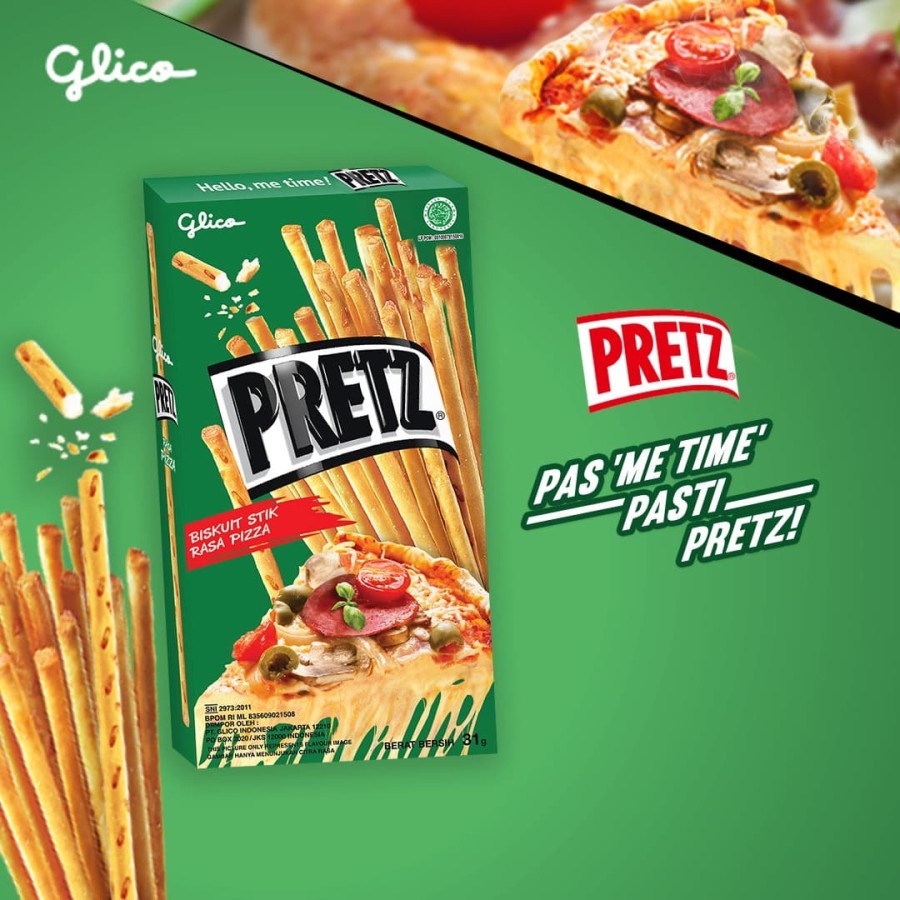 Glico PRETZ PIZZA - ( HARGA PER DUS )