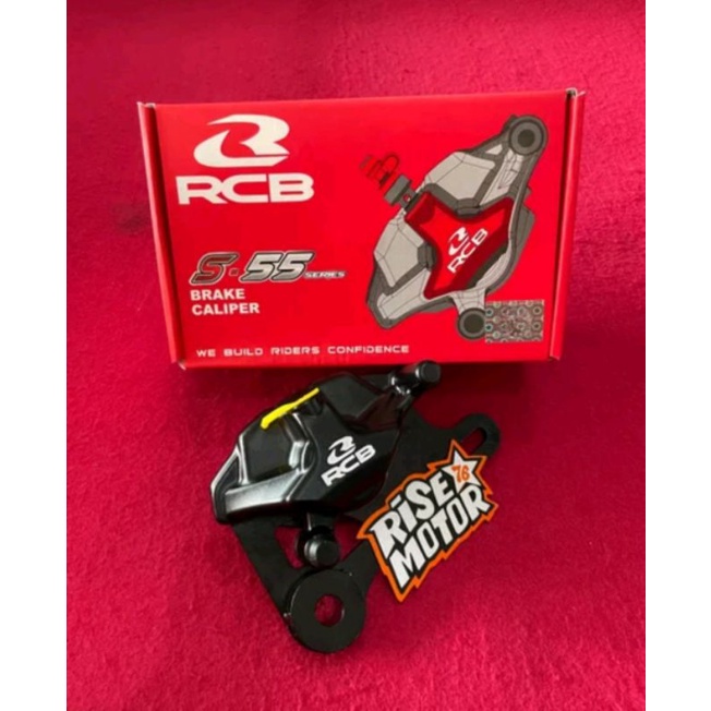 Kaliper Racing Boy RCB Satria Fu Karbu Belakang S2 Series Hitam