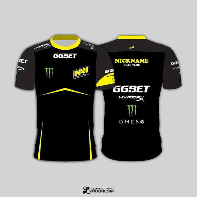 Jersey Natus Vincere 2018 Hitam - Baju Team Gaming