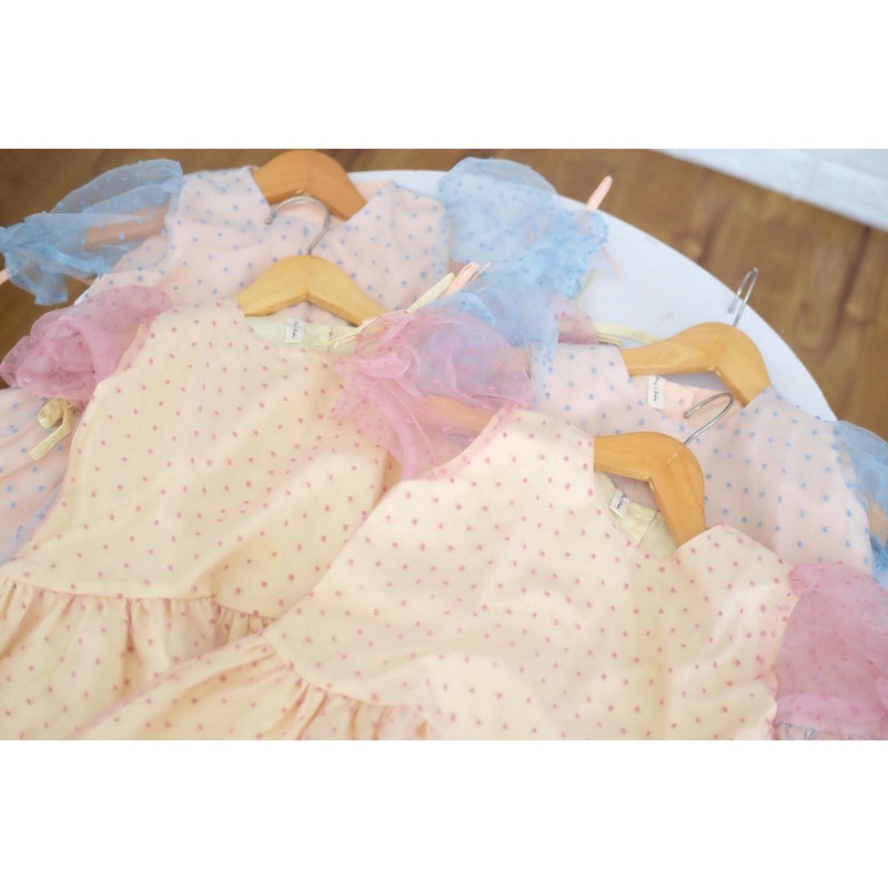 Dress tutu anak premium -Dress batik anak-dress brokat anak bayi- dress anak putih-2