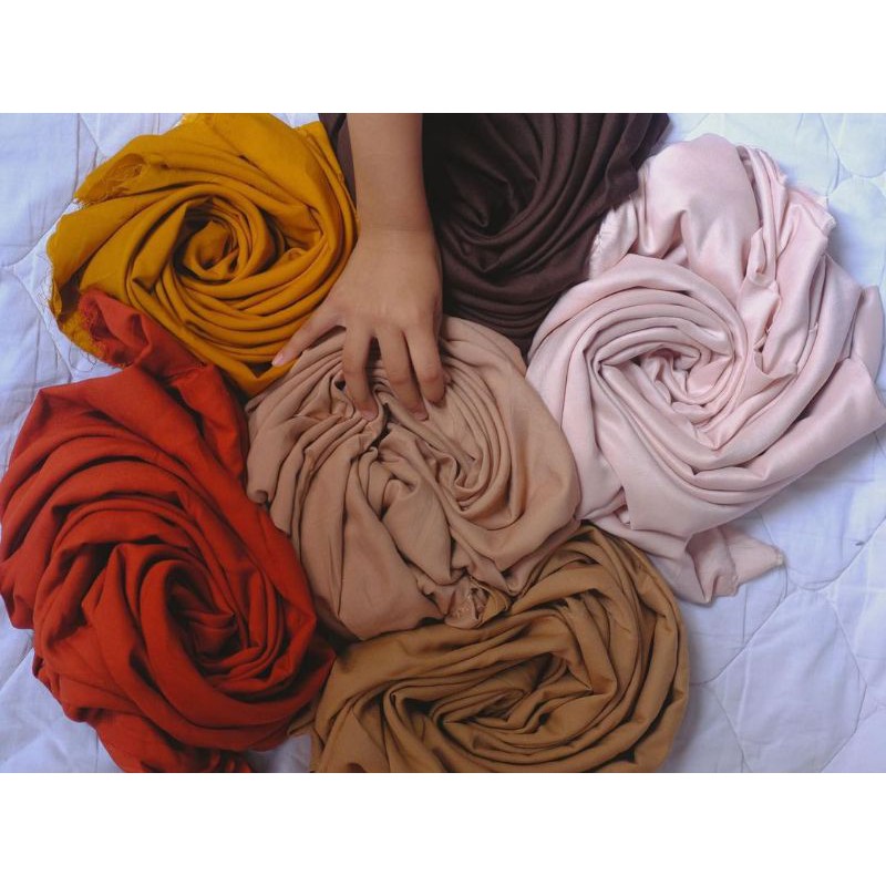 kain katun rayon polos