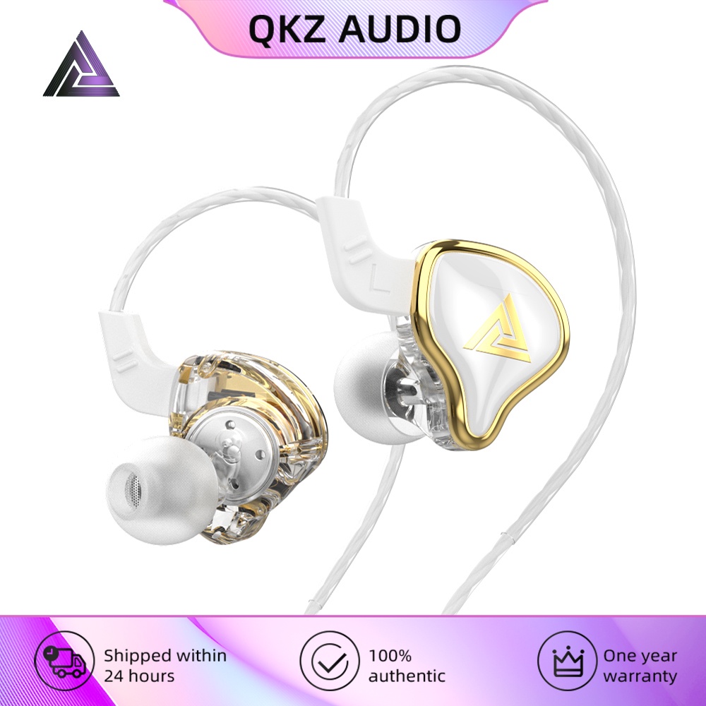 Qkz Headset Earphone In-Ear Kabel Dynamic HIFI Noise Canceling Bisa Dilepas Untuk Gaming