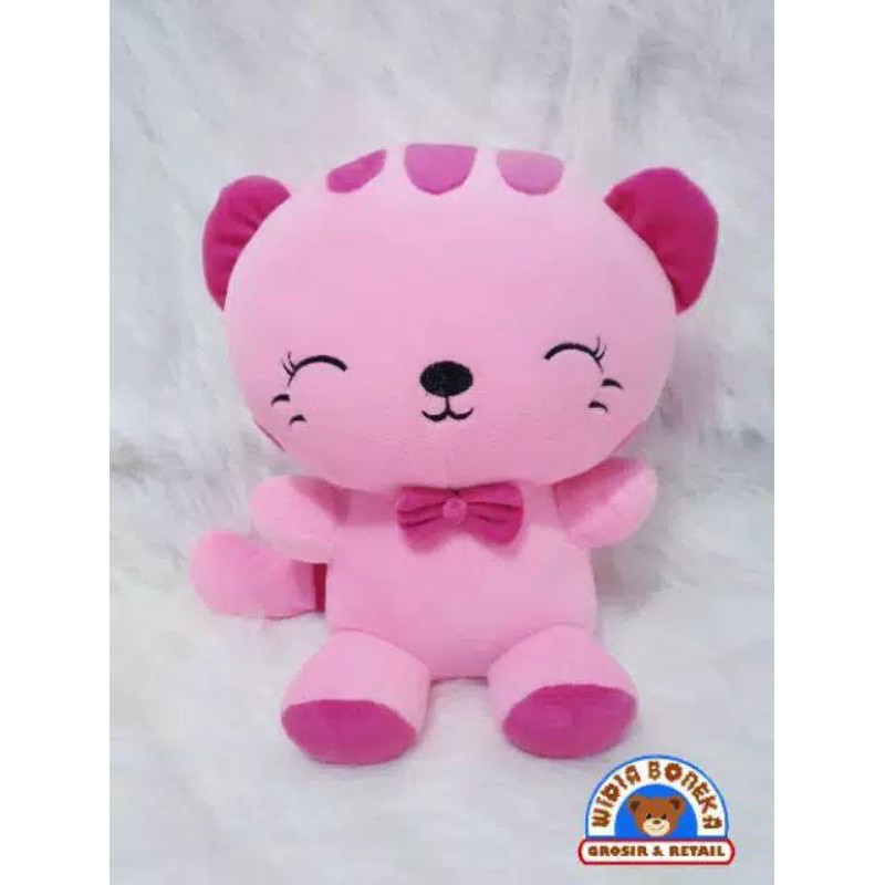 Boneka Kucing Imut Lucu Unik 40 cm Pink Merah Muda