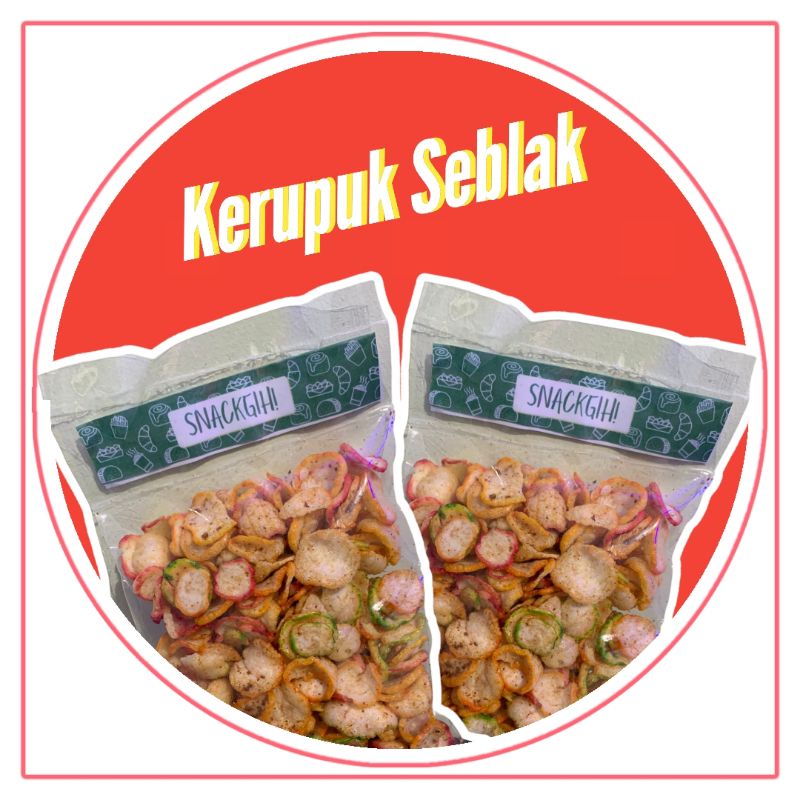 

Kerupuk / Keripik Seblak Bawang Gurih Pedas Manis 200 Gram
