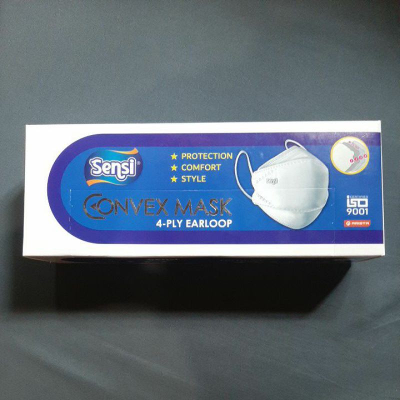 Sensi Convex Mask Box 20 pcs Mix Warna