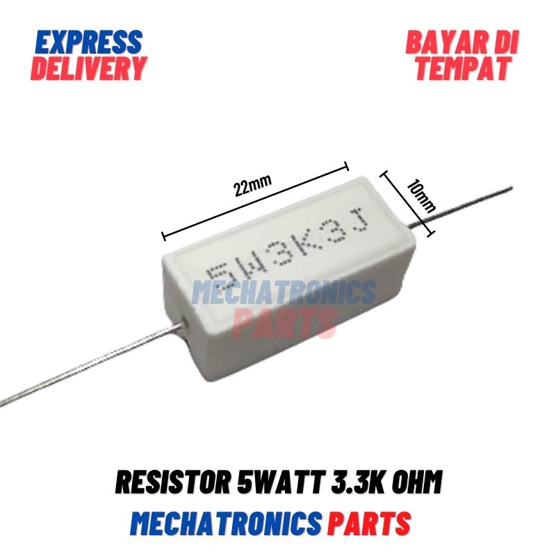 [PAS-9312] RESISTOR 5WATT 3.3K