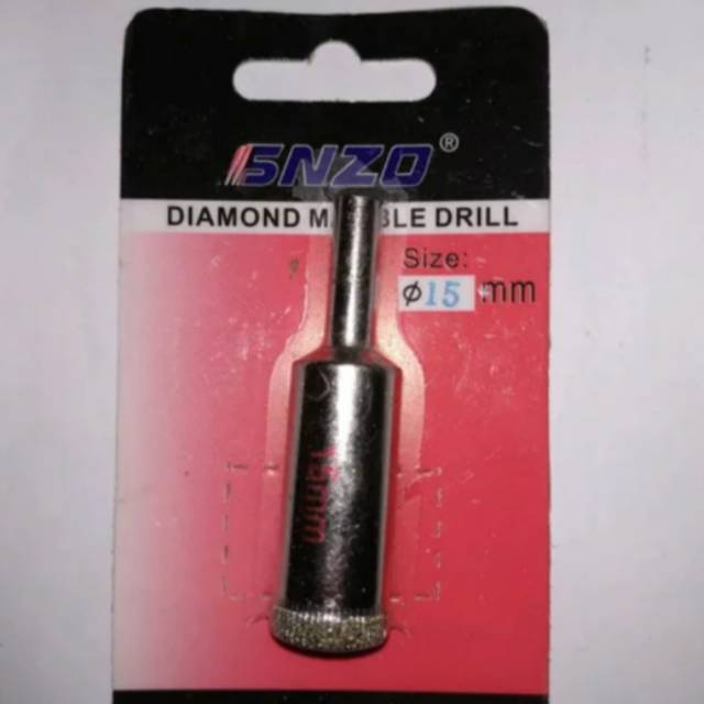 Mata Bor Marmer Keramik Kaca 15 mm - Diamond Hole Saw Marble Drill