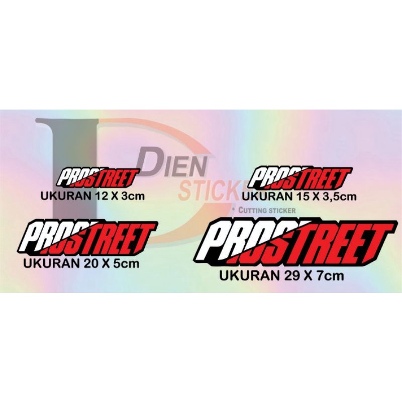 STICKER CUTTING PROSTREET / STICKER MOTOR / STICKER HELM / STICKER CUTTING