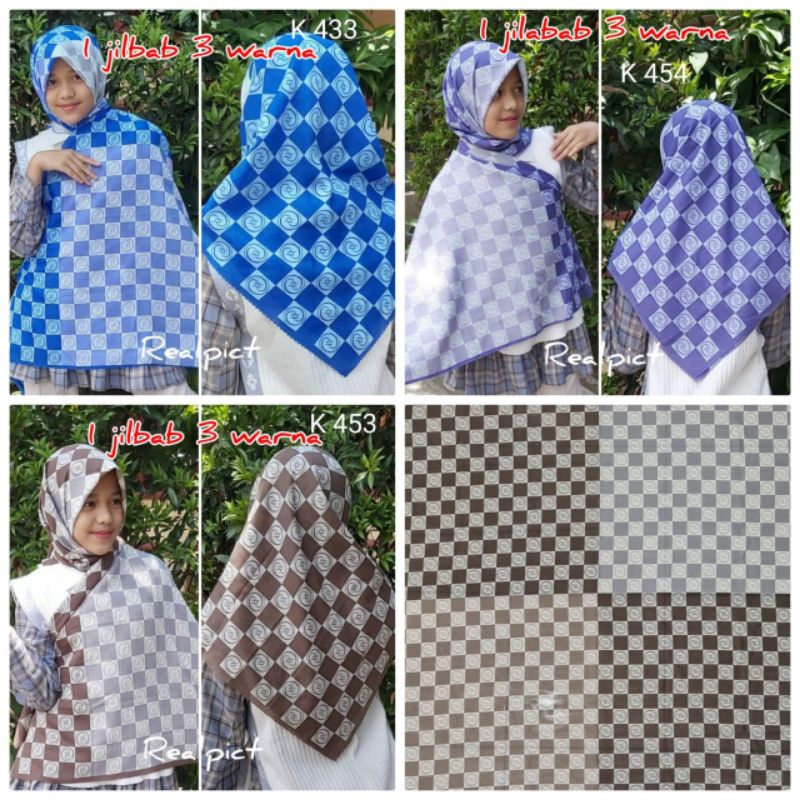 kerudung segi empat  motif voal motif lasercut denay motif voal motif premium (harga grosir partai)