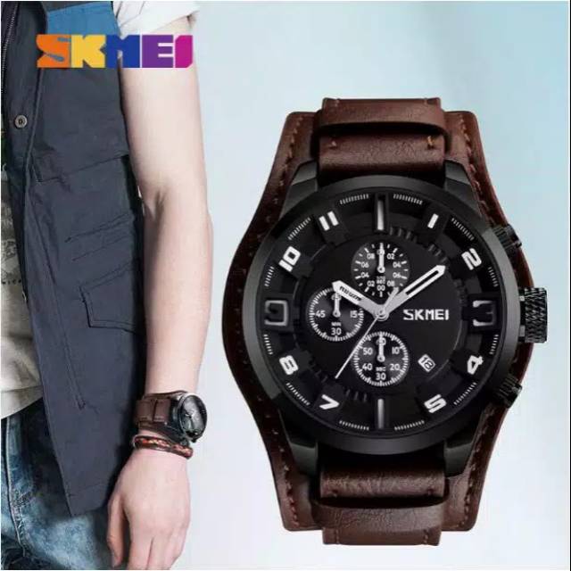SKMEI 9165 ORIGINAL jam tangan pria Analog Chrono