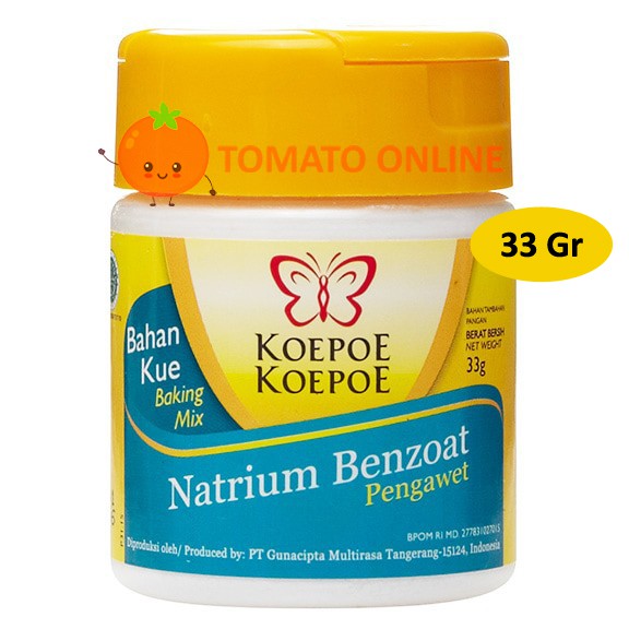 Natrium Benzoate ( Pengawet ) 33 gram gr G / 33gr