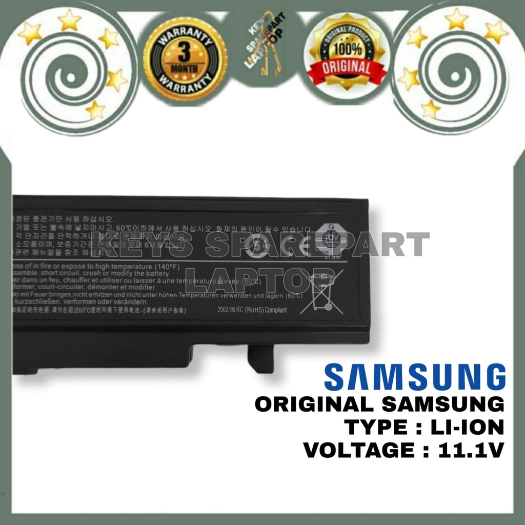 Baterai Battery batre Laptop SAMSUNG NP305 R428 R470 R478 R480 NP355 NP355E4X NP270 NP270E4V NP275 NT270E NP300 AA-PB9NC6B NP355V4X R460 R519 R530 original