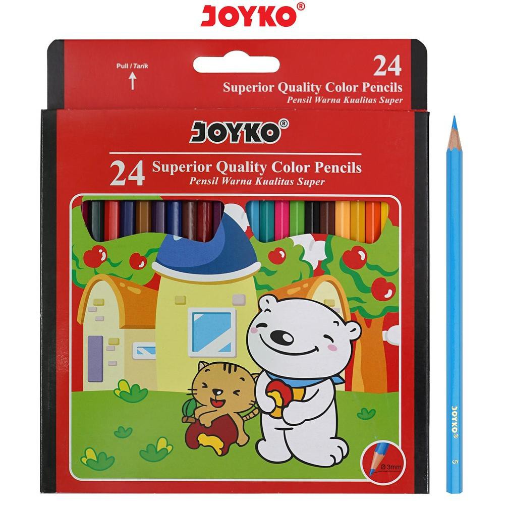 

Color Pencil / Pensil Warna Joyko CP-24PB / 24 Warna (KODE 8661)