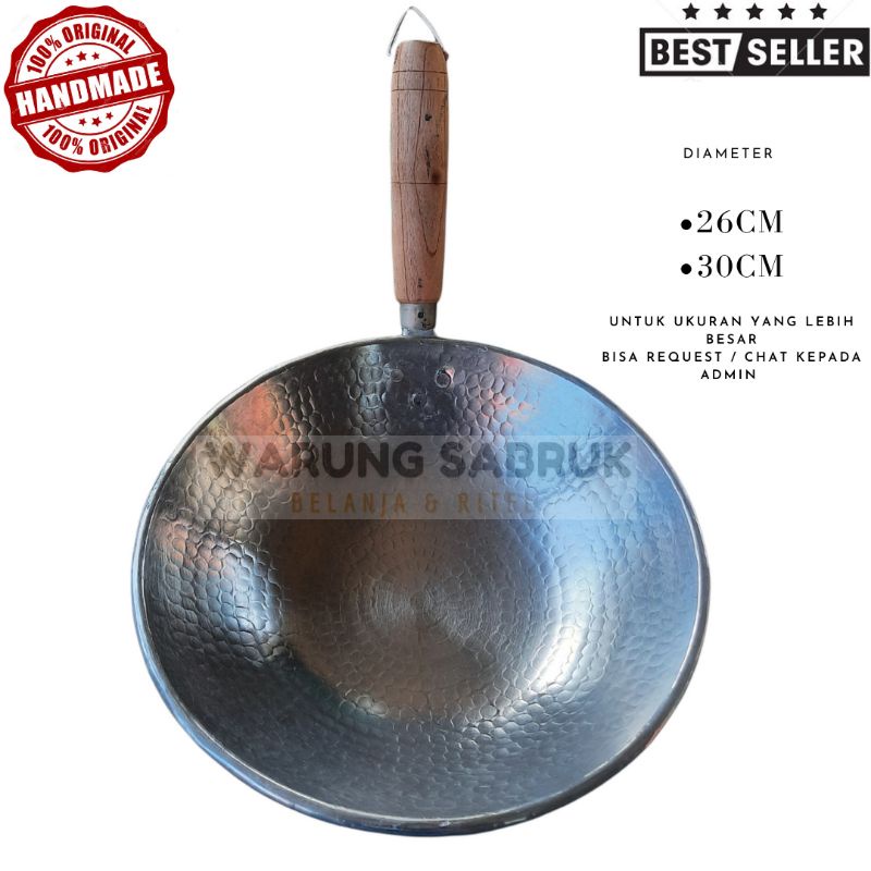 wajan gagang kayu