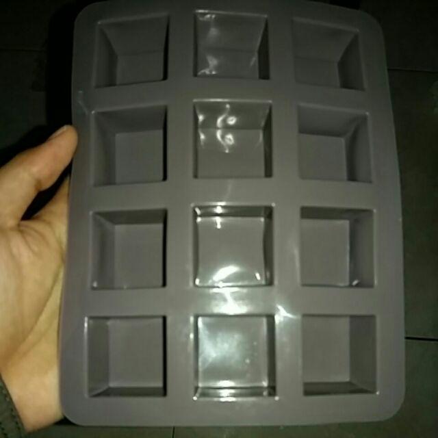 Weijiao Diy Cetakan Dengan Bahan Silikon Bentuk Kotak Untuk Kue / Cokelat / Sabun Handmade