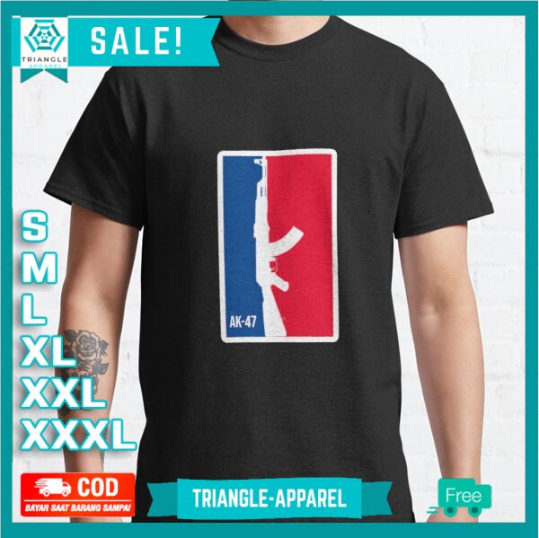 Baju Kaos AK-47 NBA LOGO T-Shirt