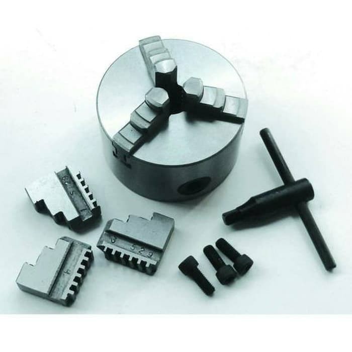 CLAW BUBUT 4" 3 JAW / KEPALA BUBUT 4" / CATOK BUBUT - CHUCK BUBUT 4"