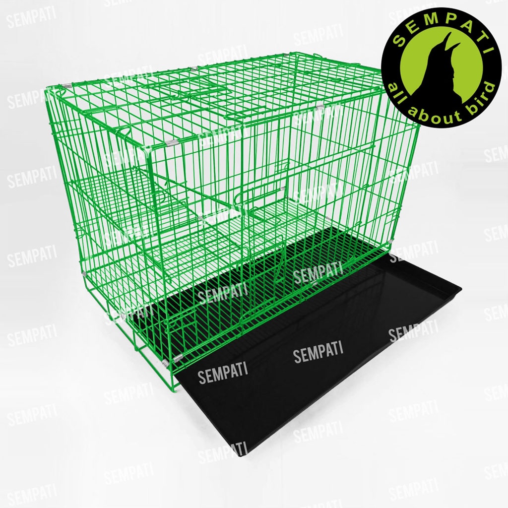 KANDANG KUCING PET CARGO SIZE 75 X 55 CM XL JUMBO KANDANG KUCING KITTEN KANDANG KUCING BESI MURAH SANGKAR KANDANG RUMAH TEMPAT TIDUR KUCING ANJING KELINCI SUGAR GLIDER KDXLCAT-HIJAU