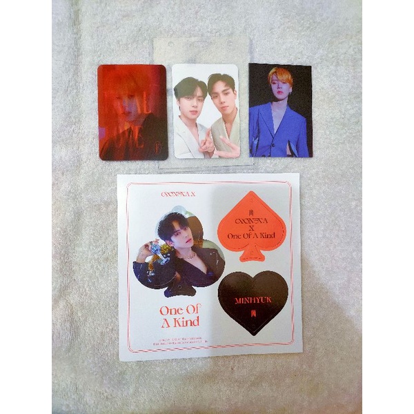 Monsta X Minhyuk Fatal Love One of A Kind Photocard Lenti Message Card Ornament Paper