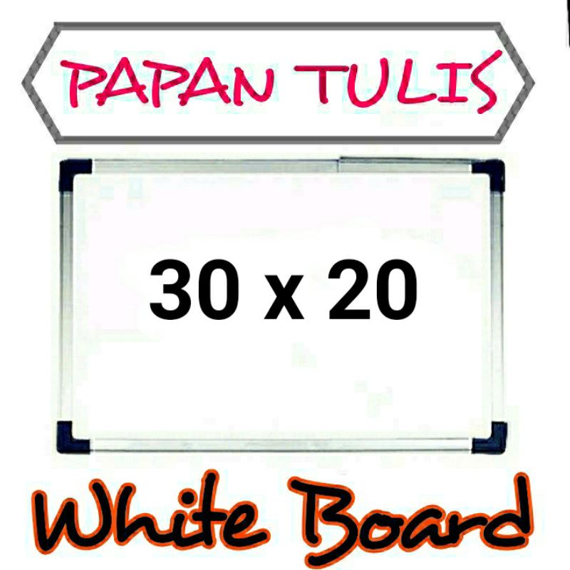 White Board Papan Tulis Gantung Ukuran 20X30 Cm