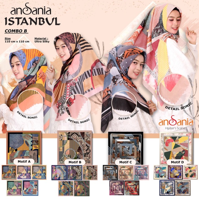 ISTANBUL /ANSANIA MOTIF /HIJAB ANSANIA / SAUDIA ANSANIA