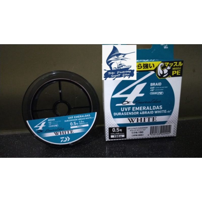 SENAR PE DAIWA EMERALDAS X4 UFV EMERALDAS DURASENSOR 150M