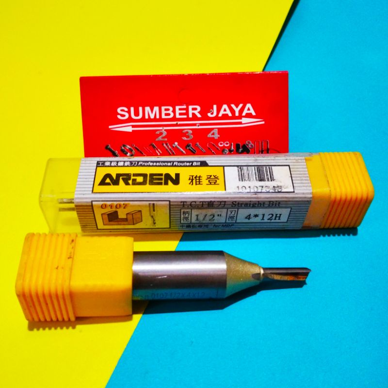 Arden router bits 1/2&quot; x 4*12H mm / straight bit TERMURAH