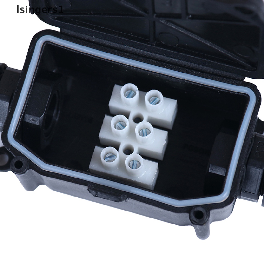 (lsingers1) Junction box Konektor Kabel 2 / 3 Arah 450v ip66 Anti Air Dengan terminal Untuk outdoor