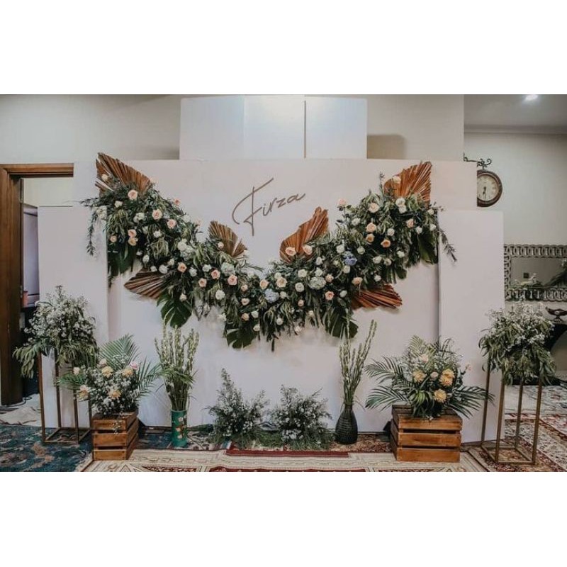 Dekorasi akad nikah Fresh Flower