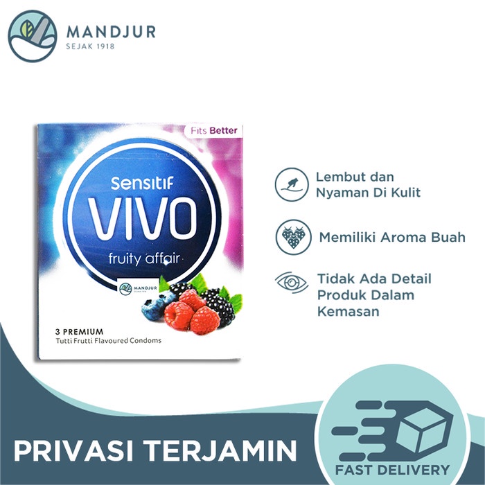 Paling Mahal Kondom Vivo Fruity Affair