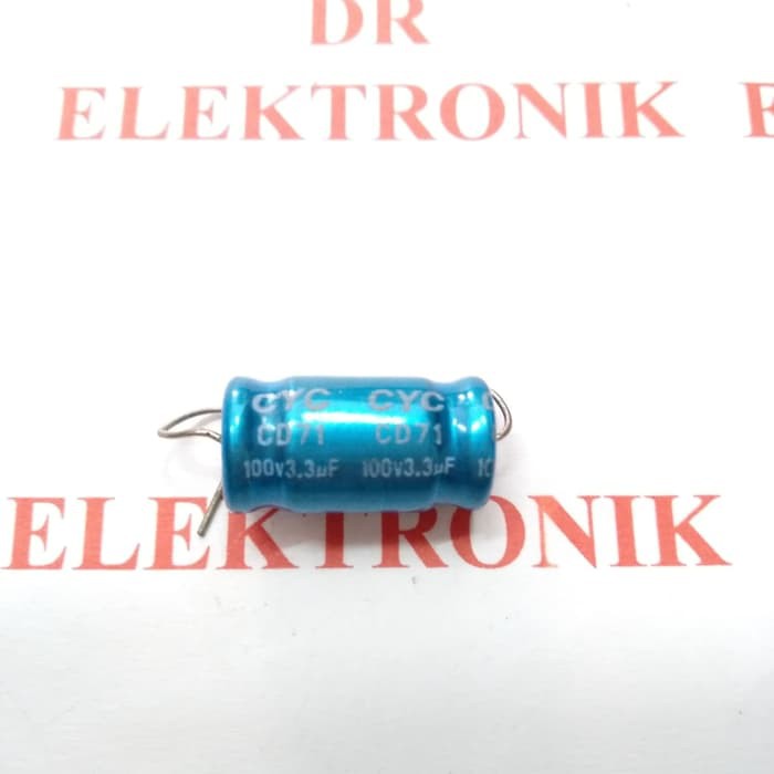 Kapasitor Capasitor Elco Bipolar Nonpolar 3.3 3,3 uF mikro 100 volt