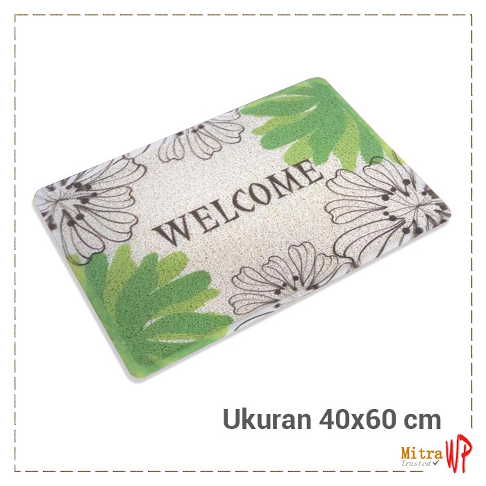 WP0010 Keset Bihun Welcome   Keset anti Licin Motif Welcome