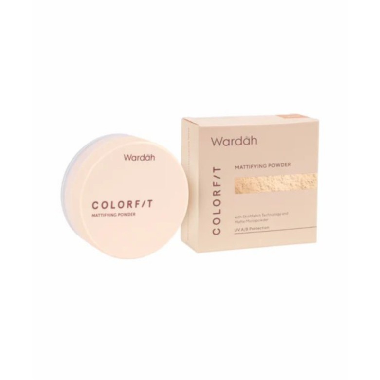 ❤ BELIA ❤ WARDAH Colorfit Mattifying Powder UV A/B Protection 15g | Bedak Tabur Matte