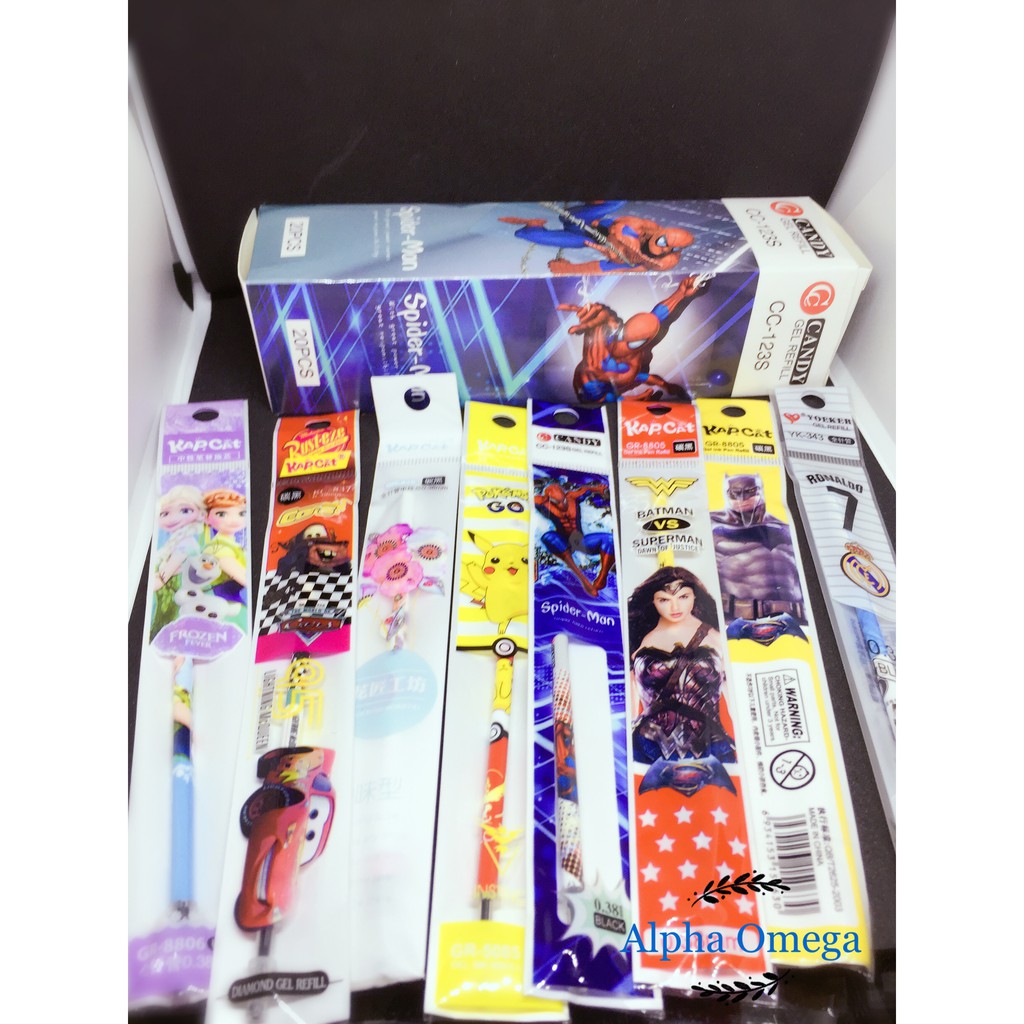 

Pulpen Gel Refill / Pen Gel Refill 0.38 mm Edisi Kartun Lucu