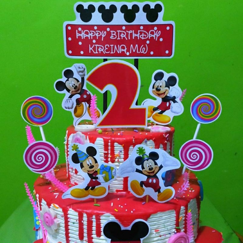topper cake mickey mouse