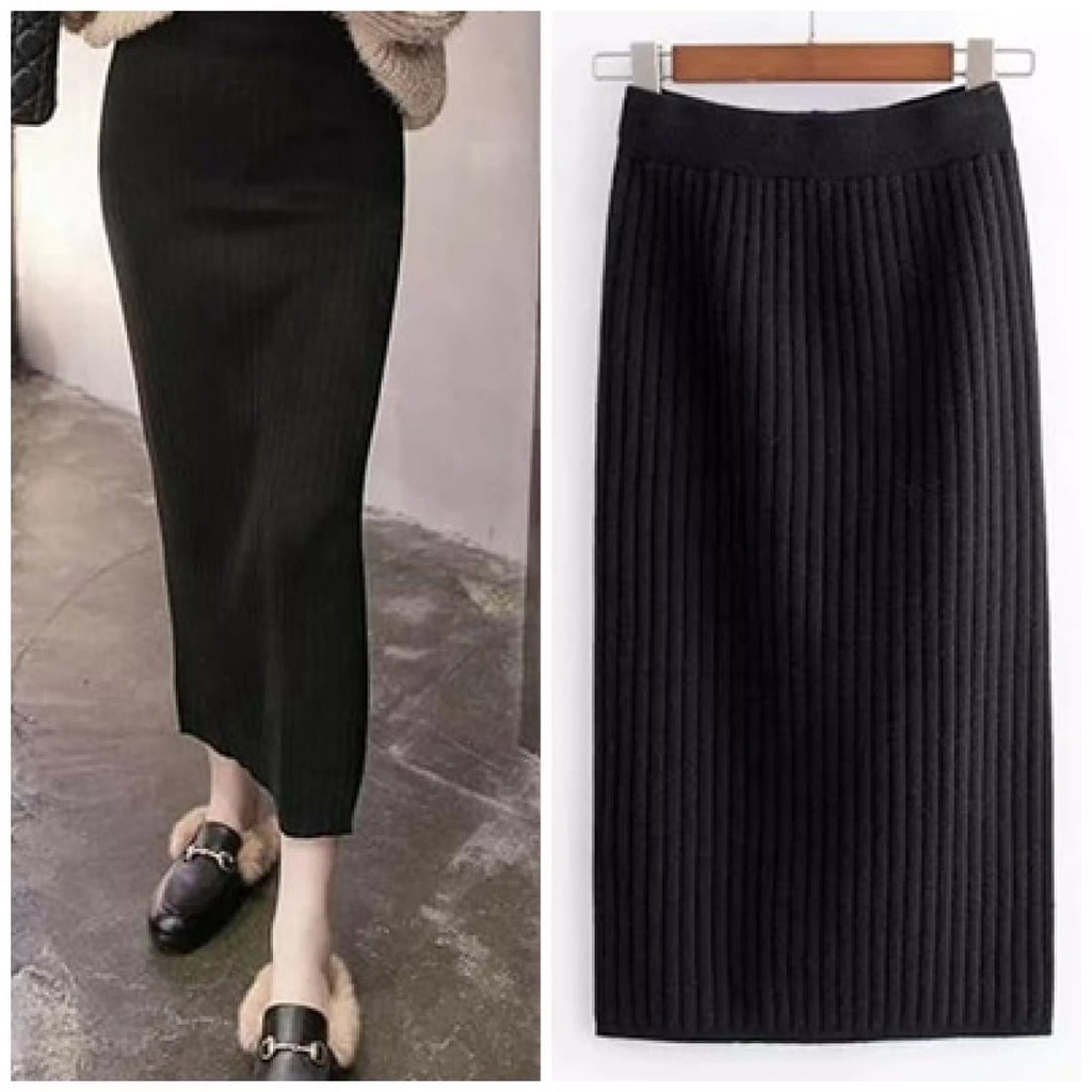 ROK RAJUT SPAN PREMIUM / ROK PANJANG / MAXI SKIRT