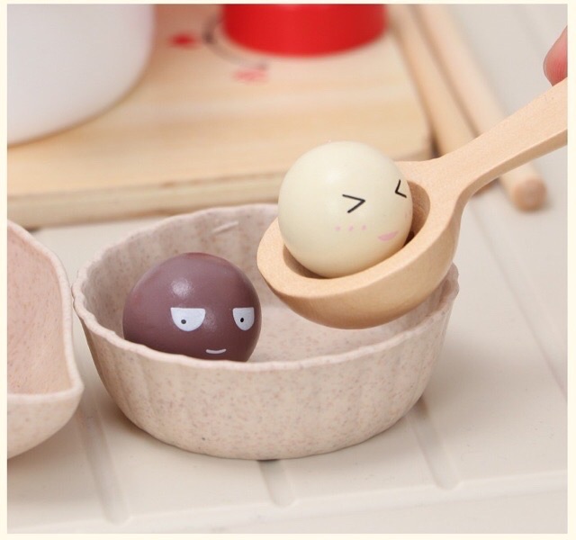 Mainan masakan - wooden kitchen toys - pretend toys - hot pot set toys - hadiah anak cewek cowok